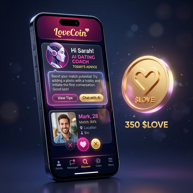 LoveCoin AI App Interface